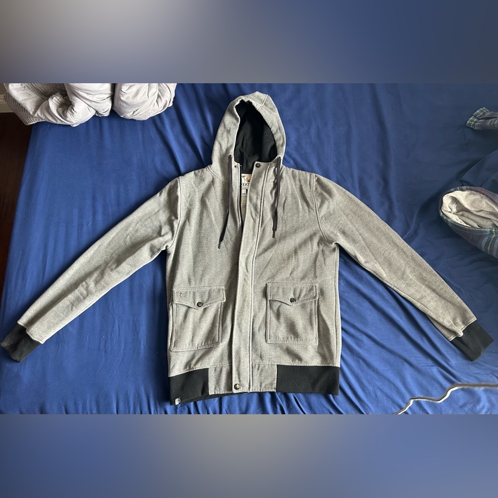Ezekiel Gray Hooded Zip-up Jacket
